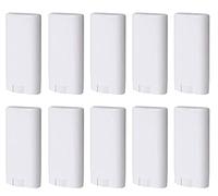 Minsily Lot de 20 tubes ovales vides en plastique blanc de 15 ml pour déodorant, baume à lèvres, tubes ovales à visser sans BPA, pour loisirs créatifs