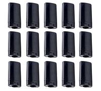 Minsily Lot de 20 tubes ovales vides en plastique de 15 ml pour déodorant, baume à lèvres, 14,2 g, sans BPA, pour baume à lèvres fait maison, porte-flacons (Noir)