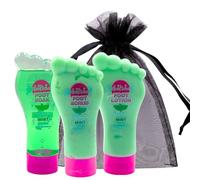 Mint Ensemble de soins spa pour les pieds - Soak, Scrub & Lotion pour les pieds - Traitement de pédicure à domicile pour pieds secs et fatigués - Kit de gommage relaxant et exfoliant pour les pieds