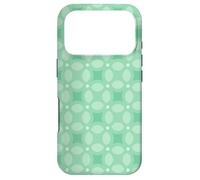 Mint Pastel Green Circles Rings Rounded Geometric Pattern Coque pour iPhone 17 Pro