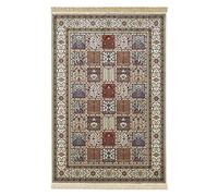 Mint Rugs 102572_160x230 Precious Tapis Design en Viscose avec Franges en Fibres synthétiques Crème/Rouge 230 x 160 x 0,9 cm