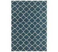 Mint Rugs Luna Tapis à Poils Longs Doux et Moelleux - Motif géométrique - pour Salon, Cuisine, Couloir ou Chambre à Coucher - Vert forêt - Crème - 160 x 230 cm
