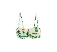 Mint Velvet Hauts de bikini ivoire / vert gazon / pêche, Taille 70