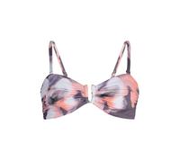 Mint Velvet Hauts de bikini violet foncé / saumon / blanc, Taille 75