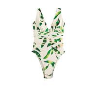 Mint Velvet Maillot de bain crème / vert / vert foncé / rose ancienne, Taille XL