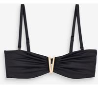 Mint Velvet Mint Velvet Black Italian Fabric Non Pad Underwired Bandeau Bikini Top