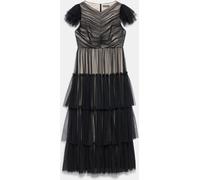 Mint Velvet Robe longue Mint Velvet en tulle superposée Noir EU 38 (UK 10)