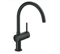 Grohe Minta mitigeur de cuisine 32917KS0 noir velours, bec pivotant, bec en C