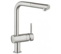 Minta Mitigeur évier avec douchette SuperSteel (32168DC0)