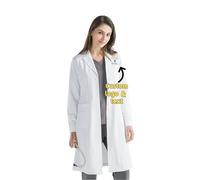Mintao Blouse de laboratoire brodée personnalisée Blouse de laboratoire blanche personnalisée pour hommes femmes - Ajoutez votre nom ou texte - 3 poches et manches longues