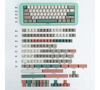 mintcaps Lot de 192 touches Cherry Profile Doubleshot pour claviers mécaniques Cherry MX 60 % 65 % 75 % 95 % 95 % Gris Beige
