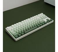 mintcaps PBT Doubleshot Lot de 123 touches personnalisées pour clavier mécanique Cherry Gateron MX 60 %, 65 %, 75 %, 100 % Vert dégradé