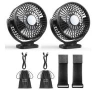 Minthouz Lot de 2 ventilateurs magnétiques rechargeables pour chariot de golf