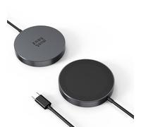 Minthouz Pad de charge sans fil pour Samsung, certifié Qi2, 15 W, MagSafe, chargeur sans fil pour iPhone 16/15/14/13 séries, Airpods 2/3/4/Pro, noir