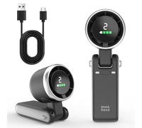 Minthouz Ventilateur à Main Portable, 5 Vitesses Vent Pliable Turbo Mini Ventilateur, 3600mAh USB-C Rechargeable Batterie Ventilateur de Travail avec Affichage Électricité et Vitesse en Temps Réel