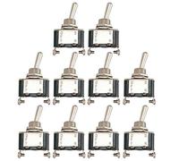 Mintice 10 X 12V à Toute épreuve Interrupteur à Bascule Bateau Voiture 25A Tableau Bord on Off 24V Interrupteur Métallique SPST 2Pin Contact Argent