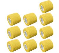 Mintice 10 X Jaune Adhésifs Autocollants Adhésifs Cohésifs Solide élastique Ruban à Premiers Soins Poignet Ankle Sport 4.5mx5cm