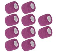Mintice 10 X Pourpre adhésifs Bandages Autocollants adhésifs cohésifs Solide élastique Ruban à Premiers Soins Poignet Ankle Sport 4.5mx5cm