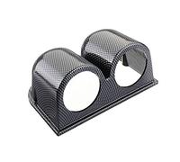 Mintice 2" 52mm Support de Jauge de Voiture Universel Double Trou Support de Jauge Tableau Bord Porte Gobelet Support Fixation Montage Fibre Carbone
