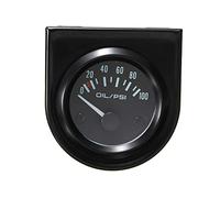 Mintice 2" 52mm Universel Voiture l'huile Presse Jauge Teinte de Fumée Len | Lumière Indicateur Mesure de la Jauge de Pression d'huile Mètre