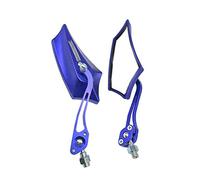 Mintice 2 Pièces Bleu Universel Rétroviseur Latéral de Moto Miroir Scooter Rétroviseurs Latéraux 8mm / 10mm Bicyclette Vélo