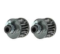 Mintice 2 X Filtre à Air Froid Reniflard Carter Turbo Ventilateur 12mm Mini Fibre Carbon pour Voiture Moto