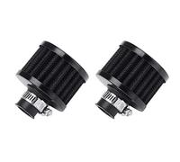 Mintice 2 X Filtre à Air Froid Reniflard Carter Turbo Ventilateur 12mm Mini Noir pour Voiture Moto