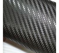 Mintice™ 20" x 50" 3D Twill Noir Vinyle à Fibre de Carbone Feuille d'emballage pour Voiture Rouleau Autocollant de Film Autocollant véhicule 50cm X 127cm