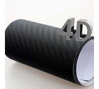 Mintice™ 20" x 60" 4D Twill Noir Vinyle à Fibre de Carbone Feuille d'emballage pour Voiture Rouleau Autocollant de Film Autocollant véhicule 50cm X 152cm