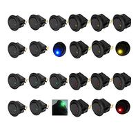 Mintice™ 20 X voiture camion de véhicule automobile bascule interrupteur à bascule la lumière bleue Rouge Vert Jaune On-off contrôle 12V 16A