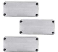 Mintice 3 pièces Pro 1590G style 100x50x25mm boîte à pédale en aluminium boîtier pédale d'effet guitare