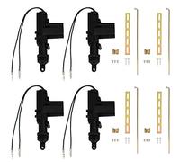 Mintice 4 X Voiture Noire Plastique Universel à Toute épreuve Puissance Actionneur de Serrure de Porte 2 Fils 12V Centralisee Telecommande Porte