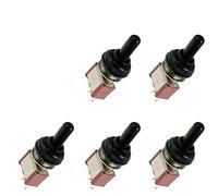 Mintice 5 Pièces Miniature Interrupteurs à Bascule pour Tableau de Bord SPST Interrupteur A Bascule Etanche Interrupteurs a Levier Bouchon étanche ON/OFF 2 Broches