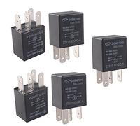 Mintice 5 x 12V 30A 4 Broches Voiture Relais No Changement de Voiture Relais Puissance Relais SPST Commutateur Power Imperméable Kit de Relais Automobile Bateau