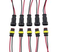Mintice™ 5 X 2 broche voiture de façon automatique étanche connecteur électrique kit de prise de courant avec du fil AWG de calibre marin