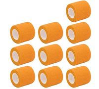 Mintice 5 X Adhésifs Autoadhésif Bandage Adhésifs Cohésifs Band Solide élastique Ruban à Premiers Soins Poignet Ankle Sport 4.5mx5cm Orange