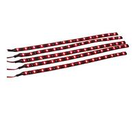 Mintice™ 5 X rouge 12V 15 Led véhicule automobile calandre 30cm de voiture bande de lumière underbody souple imperméable