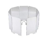 Mintice 9 Assiette Pliable Pare-Brise de brûleur de Plein air Camping randonnée Cuisinier Pique-Nique Un Barbecue cuisinière à gaz Pare-Vent Coupe-Vent Aluminium
