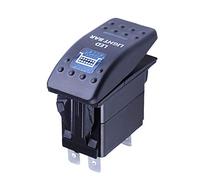 Mintice™ Interrupteur à Bascule Commutateur Lampe Lumière LED Bleu 12V 20A pour Voiture Bateau Moto (Bar Light)