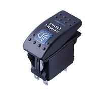Mintice™ Interrupteur à Bascule Commutateur Lampe Lumière LED Bleu 12V 20A pour Voiture Bateau Moto (Driving Light)