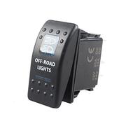 Mintice™ Interrupteur à Bascule Commutateur Lampe Lumière LED Bleu 12V 20A pour Voiture Bateau Moto (Off Road Light)