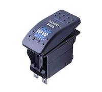 Mintice™ Interrupteur à Bascule Commutateur Lampe Lumière LED Bleu 12V 20A pour Voiture Bateau Moto (Rear Light)