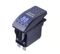 Mintice Interrupteur à Bascule Commutateur Lampe Lumière LED Bleu 12V 20A pour Voiture Bateau Moto (Reverse Light)