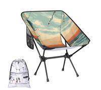 Mintoprints Chaise hawaïenne de camping, de plage, coucher de soleil, océan, légère, pliable, portable, compacte pour l'extérieur, les voyages, la plage, la randonnée