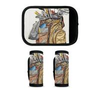 Mintoprints Lot de 2 housses de poignée de bagage de golf - Accessoires de voyage pour avion, aéroport