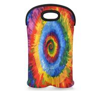 Mintoprints sac fourre-tout 2 bouteilles néoprène sac porte-bouteille de vin, Multi8, 10 x 14.5 inches