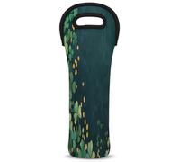 Mintoprints St Patricks Day Sac fourre-tout trèfle vert 1 bouteille néoprène vin sac fourre-tout porte-bouteille de vin pour voyage, pique-nique, fête