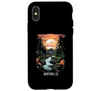 Minturn, Colorado, États-Unis, Scenic Mountain, Style rétro, Coucher de Soleil Coque pour iPhone X/XS