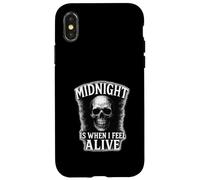 Minuit, C'est Quand Je me Sens Vivante pour Les Fans d'horreur Coque pour iPhone X/XS