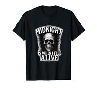 Minuit, C'est Quand Je me Sens Vivante pour Les Fans d'horreur T-Shirt